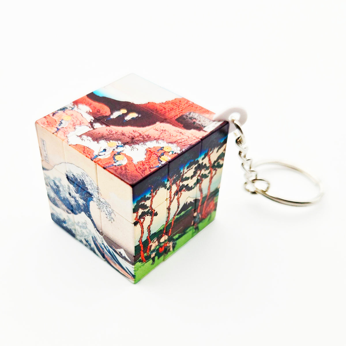 3×3 – Cube Puzzle Porte-clés – Hokusai – Collection Art