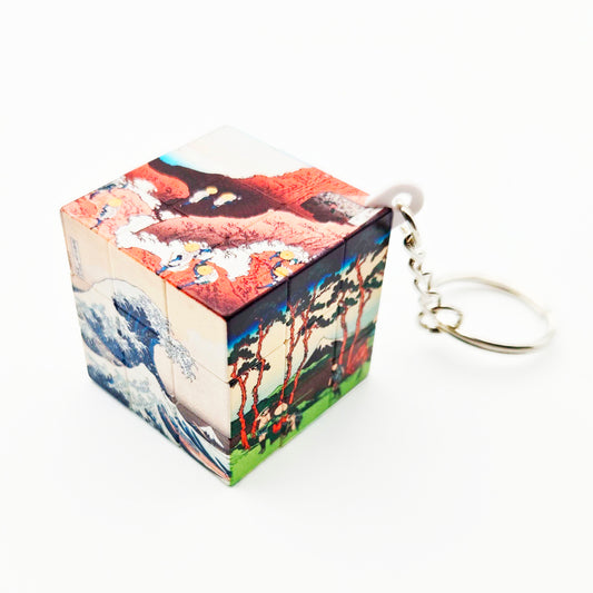 3×3 – Cube Puzzle Porte-clés – Hokusai – Collection Art