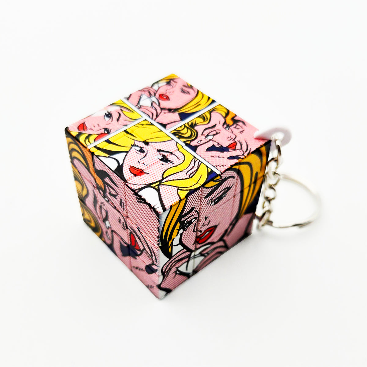 3×3 – Cube Puzzle Porte-clés – Pop Art – Collection Iconique