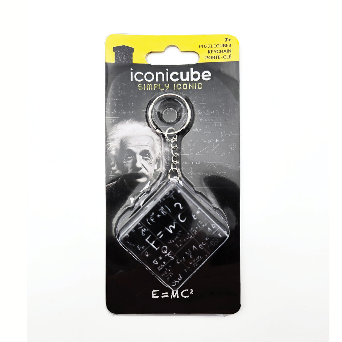 3×3 – Cube Puzzle Porte-clés – E=MC² – Collection Science