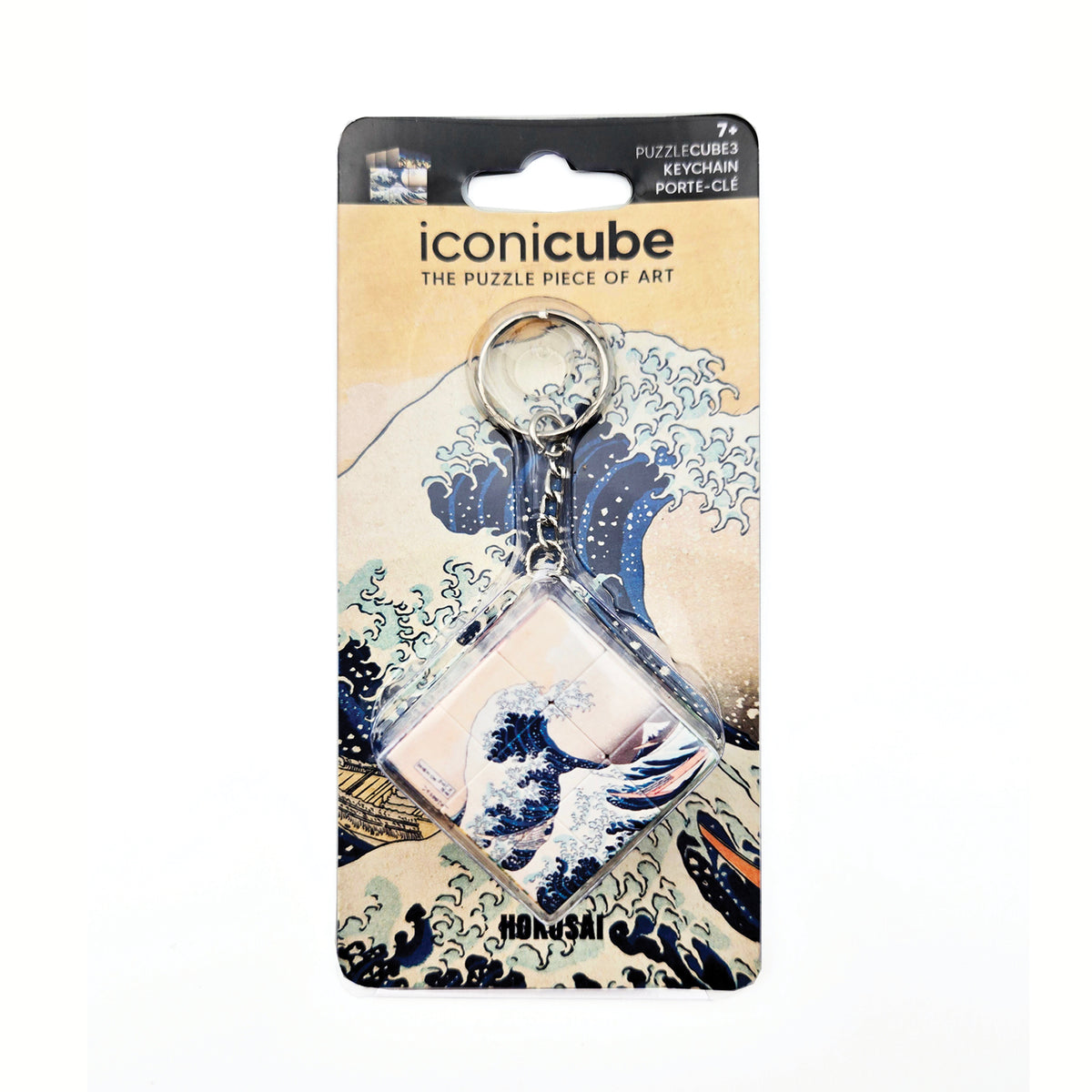 3×3 – Cube Puzzle Porte-clés – Hokusai – Collection Art