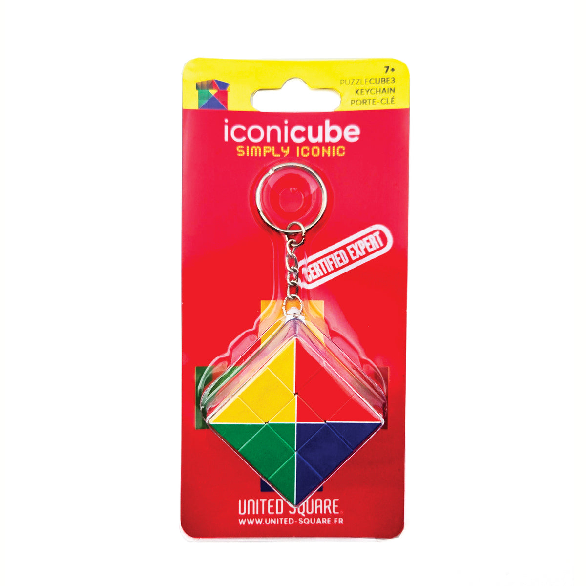 3×3 – Cube Puzzle Porte-clés – United Square – Collection Expert