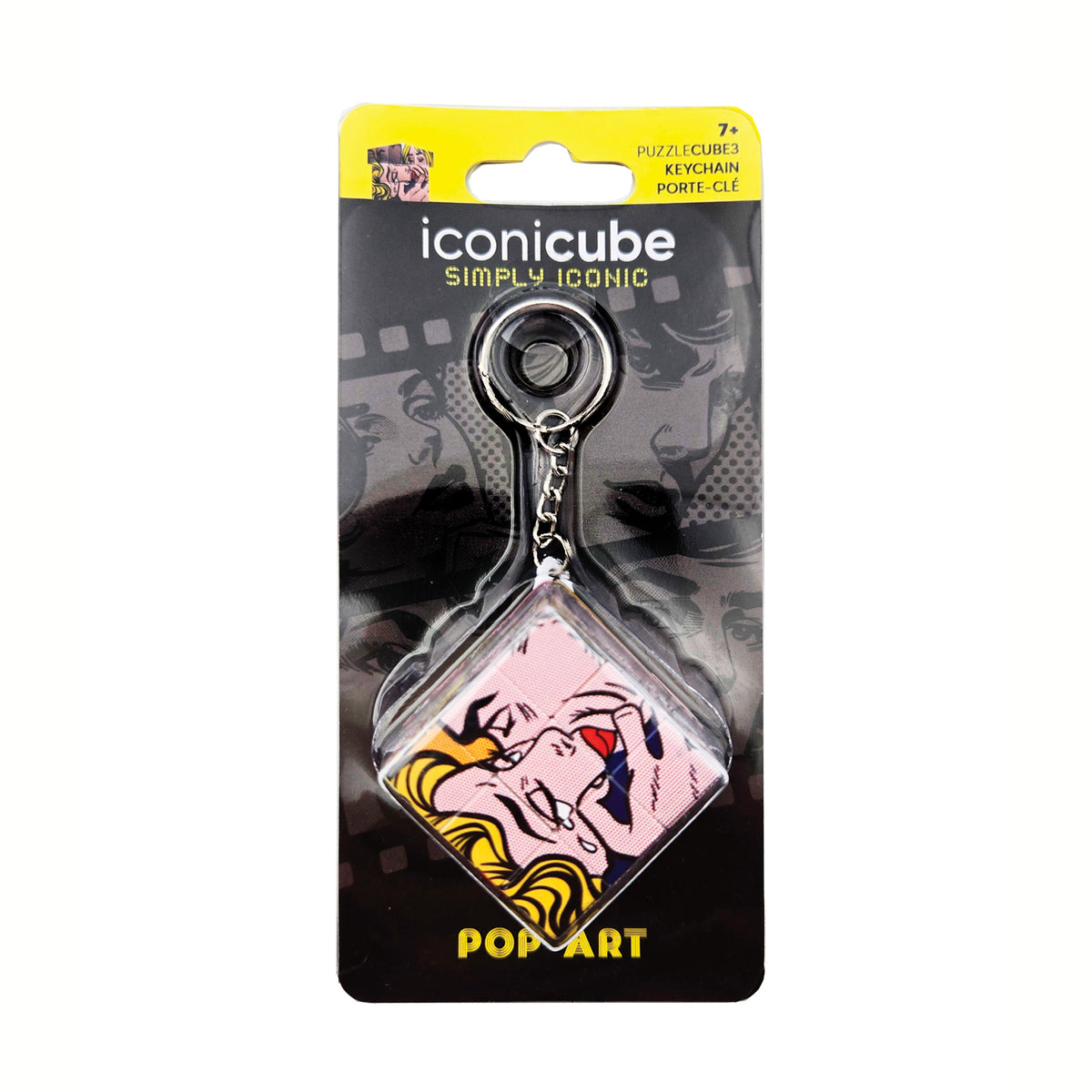 3×3 – Cube Puzzle Porte-clés – Pop Art – Collection Iconique