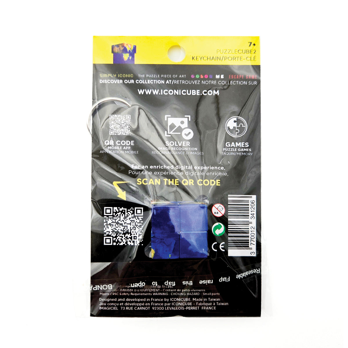 2×2 – Cube Puzzle Porte-clés – The Blue Planet – Collection Science