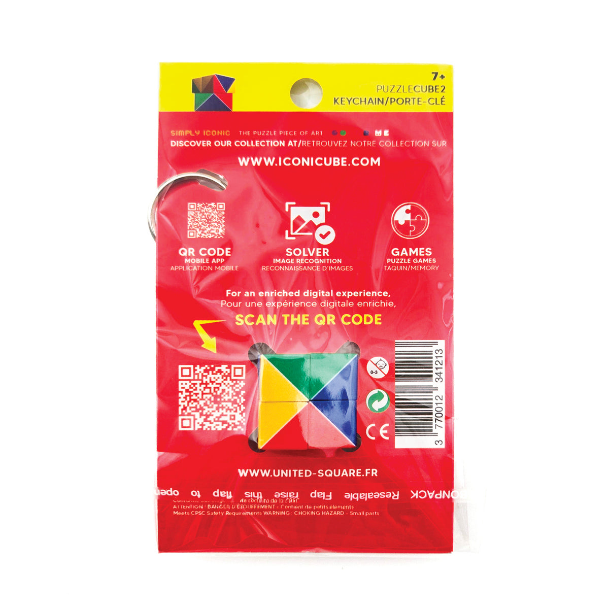 2×2 – Cube Puzzle Porte-clés – United Square – Collection Expert